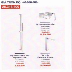 BỘ KM GROHE EUROCUBE EU02