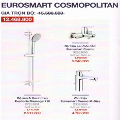 BỘ KM GROHE EUROSMART COSMOPOLITAN EURO03