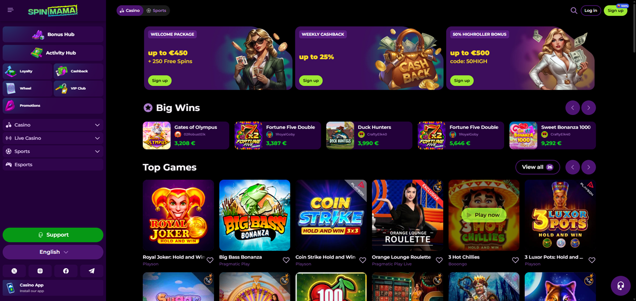 Spinmama Casino - Opis, Bonusy i Opinie Graczy Spinmama Casino - Opis, Bonusy i Opinie Graczy